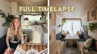 FULL VAN CONVERSION TIMELAPSE | DIY SPRINTER VAN BUILD #VANLIFE