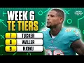 UPDATED TE TIERS Week 6 Starts Sits Sleepers Debates 2025 Fantasy Football Advice