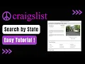 How to Search Craigslist by State