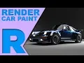 How Do I Render Car Paint Renderman Maya