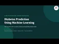 Diabetes Prediction Using Machine Learning
