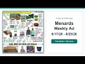Menards Weekly Ad 26 - 26 Top Deals