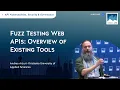 Fuzz Testing Web APIs Overview of Existing Tools