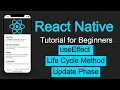 React Native tutorial useEffect hook as ComponentDidUpdate life cycle method
