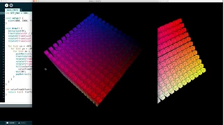 Animated Cube of Cubes with Java and Processing