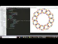 Python Turtle Graphics Rainbow Square of Squares
