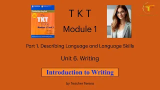 TKT Module 1 Unit 6 6 1 Introduction to Writing