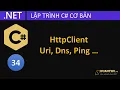 CS34 Networking1 Using HttpClient to perform HTTP queries GET POST - C NET programming