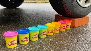 EXPERIMENT CAR VS PLAY DOH - Crushing Crunchy Soft Things by Car