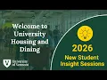 Welcome to University Housing and Dining Services