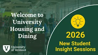 Welcome to University Housing and Dining Services