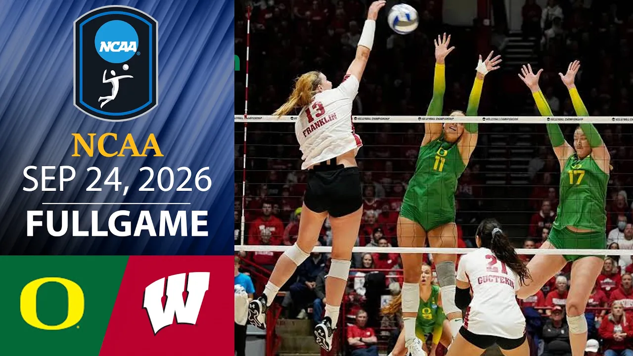 Oregon vs Wisconsin FULL GAME Sep 24, 2026 | NCAA Women's Volleyball 2026