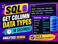 How to Get Column Data Types in SQL INFORMATION - SCHEMA Explained