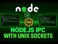 134 Node js Unix Domain Sockets Tutorial - IPC with net Module Server Client Example