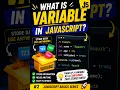 Learn JavaScript Variables in 5 minutes