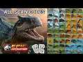 All Jurassic World Epic Evolution Play App Scan Codes