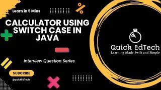 Java Programming Tutorial Make a Simple Calculator Using Switch Case in Java Quick EdTech