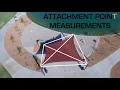 Measuring an Area for a Shade sail Attachment Point Measurements - Tenshon