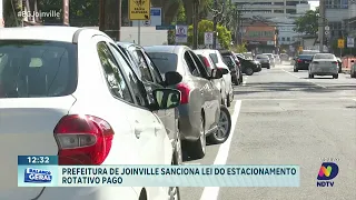 Estacionamento rotativo pago é aprovado em Joinville após sanção