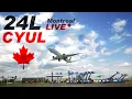 LIVE Montreal Trudeau Airport CYUL Webcam Runway 24L