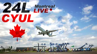 LIVE Montreal Trudeau Airport CYUL Webcam Runway 24L