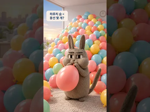 하루종일 풍선을 불면 몇개나 불수있을까?