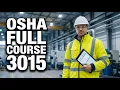 OSHA 3015 Full Course Excavation Trenching Soil Mechanics Masterclass