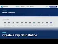 How to Create a Professional Pay Stub Online Full Walkthrough