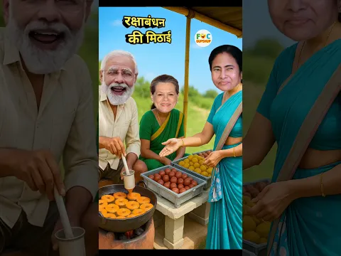 रक्षाबंधन पर मोदी जी के पास मिठाई खरीदने के लिए आईं सोनिया जी और ममता दीदी | #shorts