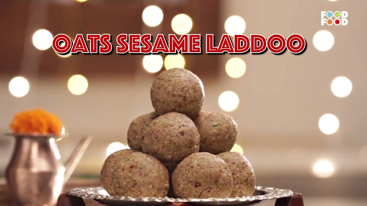            Oats Sesame Laddoos - A Guilt-Free Dessert!