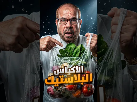 الأكياس البلاستيك… هل هي آمنة مع الخضار والفاكهة؟ 🥬🍎⚠️