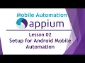 Appium Mobile Automation - Lesson 02 Setup for Android Mobile Automation Android Studio SDK Tool