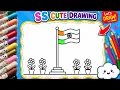 Easy Tiranga Drawing Coloring Independence Day Drawing Indian Flag Drawing for Kids