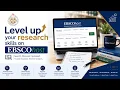 Level up your research skills on EBSCOhost platform