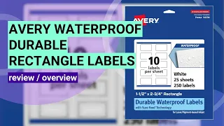 Review Avery Durable Waterproof Labels - Perfect for Any Project