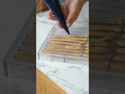 Gold chocolate sticks