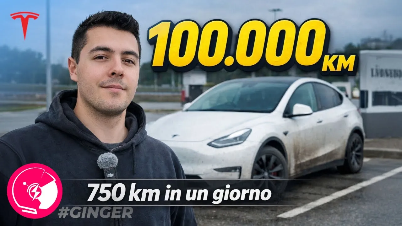 Vivere con una Tesla DOPO 100.000 km: 750 km in un giorno, senza filtri