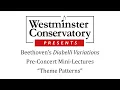 Diabelli Variations Pre-Concert Mini-Lecture 1 Theme Patterns