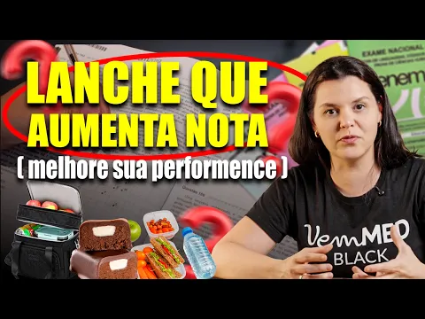 Vídeo: o lanche da prova do ENEM e o cronograma por janela de tempo