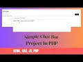 How To Make Chat Bot In PHP Create Chat Bot Using HTML CSS JS PHP PHP Project