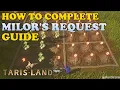 Tarisland - How to Complete Milor s Request