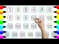 123 Coloring Page Learn Numbers 1 to 25 With Coloring Page - Ks Art