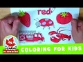 Red Coloring Page for Kids Maple Leaf Learning Playhouse