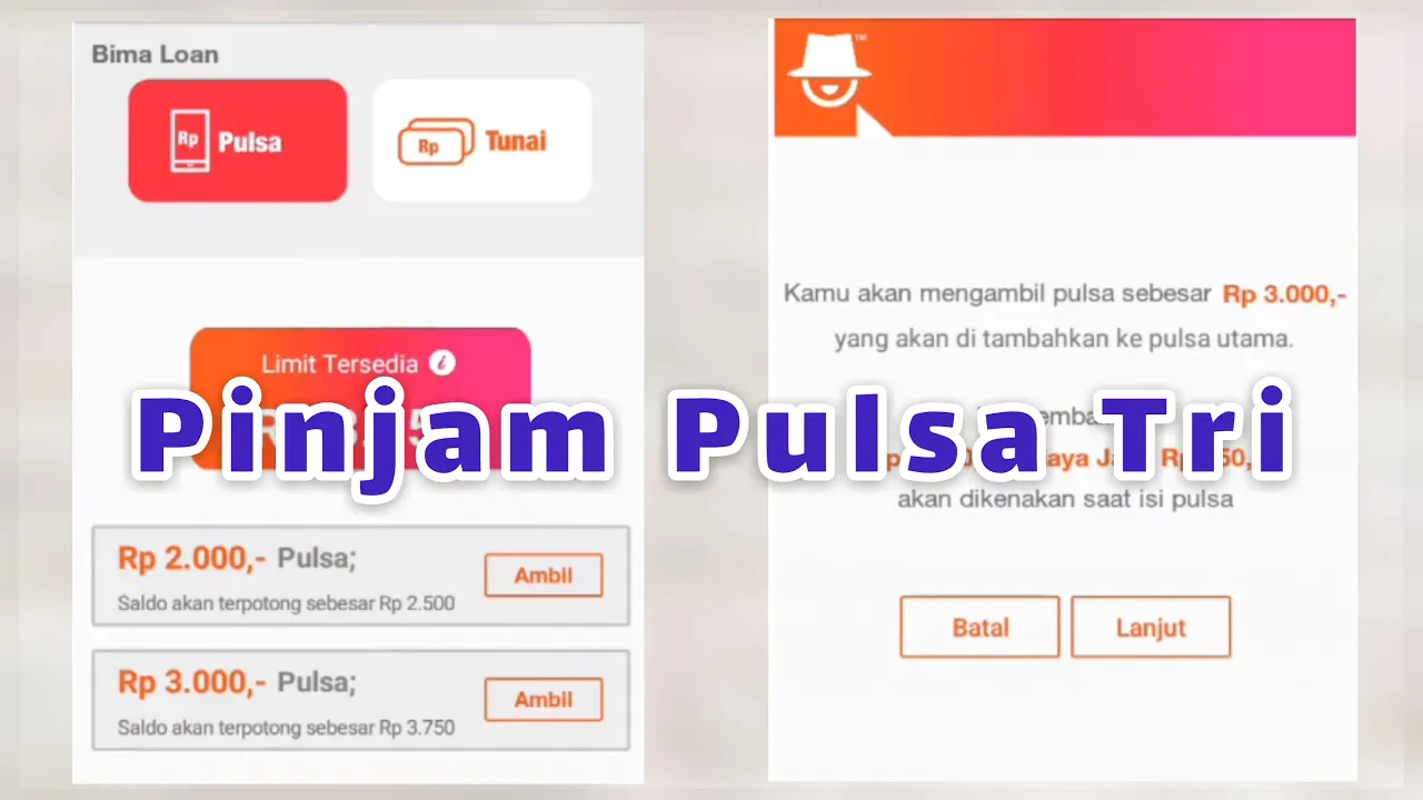 CARA PINJAM PULSA TRI TERBARU MUDAH DAN HEMAT WAKTU. 