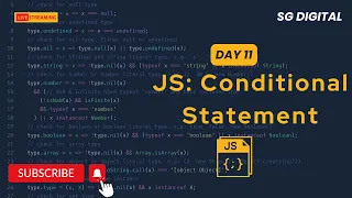 JS Conditional Statement in Day 11 JS Tutorial for Beginners in Hindi Web Design - SG DIGITAL