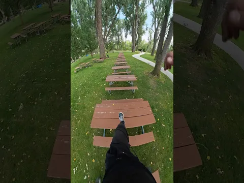 Running On Picnic Table POV