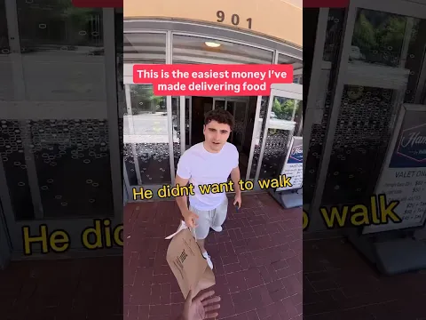 He must have had a coupon deal or something #ubereats #doordash #shorts