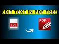 How to Edit Text in PDF for Free Using PDF Exchange Editor