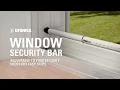 Brinks Window Security Bar Adjustable Window Lock for Added Home Security