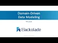 Tutorial Getting Started part 4 Domain-Driven Data Modeling